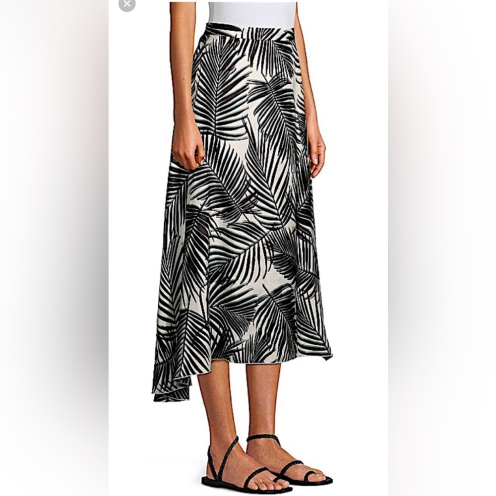 NWT $398 BOSS Veillana Silk Printed
Handkerchief Hem Midi Skirt, 100% SILK